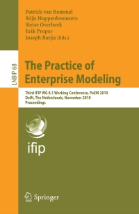 Cover image: The Practice of Enterprise Modeling 1st edition 9783642167812