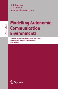 Cover image: Modelling Autonomic Communication Environments 1st edition 9783642168352