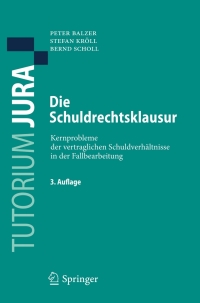Cover image: Die Schuldrechtsklausur 3rd edition 9783642169120