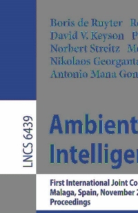Cover image: Ambient Intelligence 1st edition 9783642169168