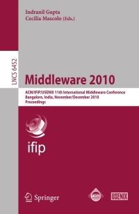 Imagen de portada: Middleware 2010 1st edition 9783642169540