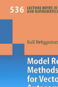 Immagine di copertina: Model Reduction Methods for Vector Autoregressive Processes 9783540206439