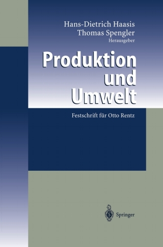 Cover image: Produktion und Umwelt 1st edition 9783540211082