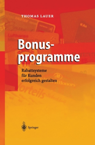 Imagen de portada: Bonusprogramme 9783642620508