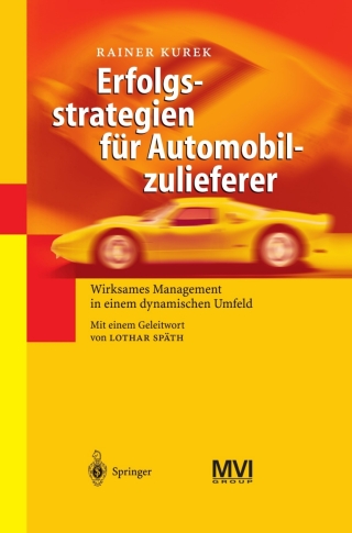 Imagen de portada: Erfolgsstrategien für Automobilzulieferer 9783642620645