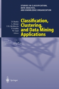 表紙画像: Classification, Clustering, and Data Mining Applications 1st edition 9783540220145