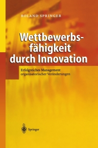صورة الغلاف: Wettbewerbsfähigkeit durch Innovation 9783540404200