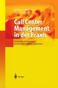 Cover image: Call Center Management in der Praxis 9783540001003