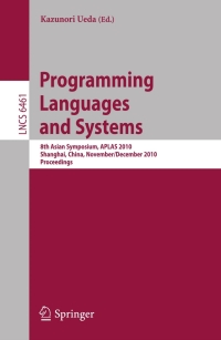 Omslagafbeelding: Programming Languages and Systems 1st edition 9783642171635