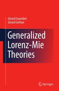Cover image: Generalized Lorenz-Mie Theories 9783642423314