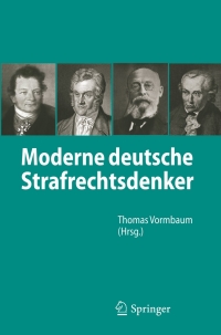 Imagen de portada: Moderne deutsche Strafrechtsdenker 1st edition 9783642171994
