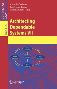 Cover image: Architecting Dependable Systems VII 1st edition 9783642172441