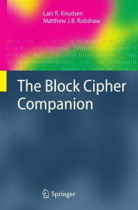 Cover image: The Block Cipher Companion 9783642173417