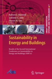 表紙画像: Sustainability in Energy and Buildings 1st edition 9783642173868