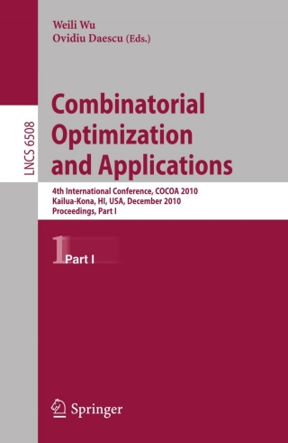 صورة الغلاف: Combinatorial Optimization and Applications 1st edition 9783642174575