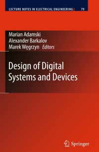 Imagen de portada: Design of Digital Systems and Devices 9783642175442