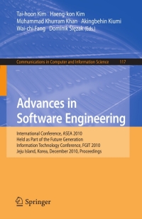 Cover image: Advances in Software Engineering 1st edition 9783642175770