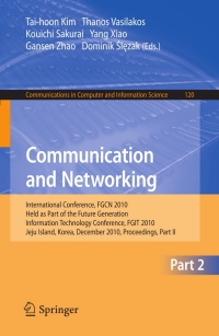 Imagen de portada: Communication and Networking 1st edition 9783642176036