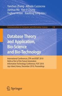 Cover image: Database Theory and Application, Bio-Science and Bio-Technology 1st edition 9783642176210