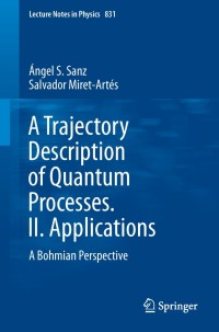 Cover image: A Trajectory Description of Quantum Processes. II. Applications 9783642179730