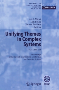 Imagen de portada: Unifying Themes in Complex Systems VII 1st edition 9783642180033