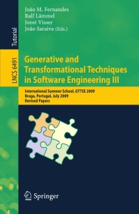 Immagine di copertina: Generative and Transformational Techniques in Software Engineering III 9783642180224