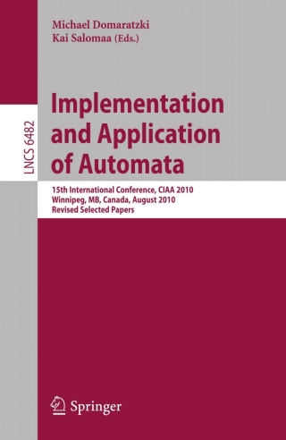 Cover image: Implementation and Application of Automata 1st edition 9783642180972