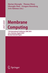 Cover image: Membrane Computing 1st edition 9783642181221