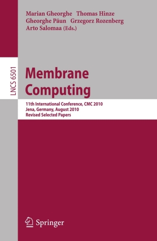 Imagen de portada: Membrane Computing 1st edition 9783642181221