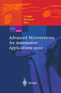 Imagen de portada: Advanced Microsystems for Automotive Applications 2000 1st edition 9783540670872