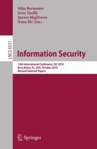 Cover image: Information Security 1st edition 9783642181771