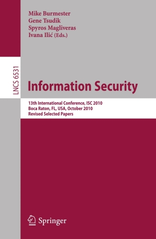 Imagen de portada: Information Security 1st edition 9783642181771