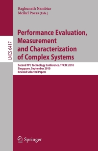 Cover image: Performance Evaluation and Benchmarking 1st edition 9783642182051