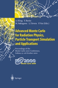 Imagen de portada: Advanced Monte Carlo for Radiation Physics, Particle Transport Simulation and Applications 1st edition 9783540417958
