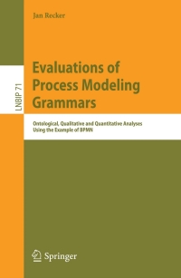 Cover image: Evaluations of Process Modeling Grammars 9783642183591