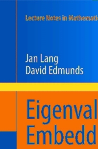 Cover image: Eigenvalues, Embeddings and Generalised Trigonometric Functions 9783642182679