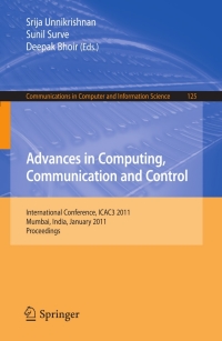 Imagen de portada: Advances in Computing, Communication and Control 1st edition 9783642184390