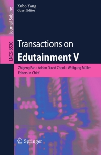 صورة الغلاف: Transactions on Edutainment V 1st edition 9783642184512