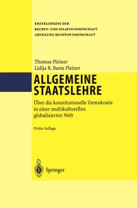 Imagen de portada: Allgemeine Staatslehre 3rd edition 9783540006893