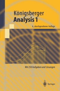 Imagen de portada: Analysis 1 6th edition 9783540403715