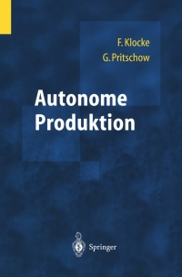 Cover image: Autonome Produktion 1st edition 9783540005186