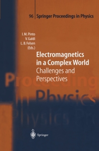 Omslagafbeelding: Electromagnetics in a Complex World 1st edition 9783540202356