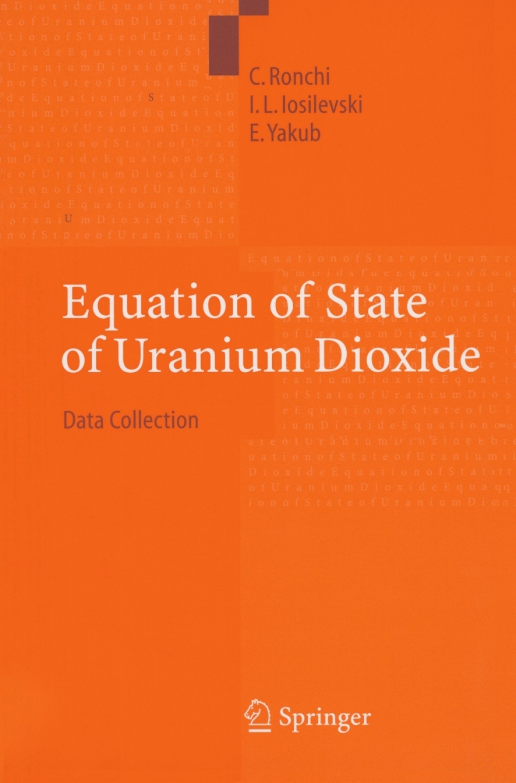 Equation of State of Uranium Dioxide Data Collection