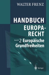 Imagen de portada: Handbuch Europarecht 9783642622175