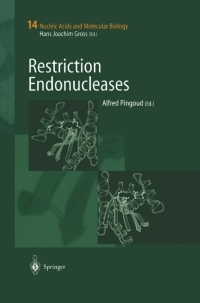 Imagen de portada: Restriction Endonucleases 1st edition 9783540205029