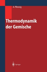 Cover image: Thermodynamik der Gemische 9783540027768