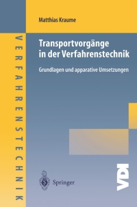 Cover image: Transportvorgänge in der Verfahrenstechnik 9783540401056