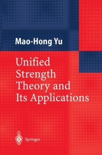 Cover image: Unified Strength Theory and Its Applications 9783540437215
