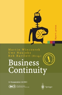 表紙画像: Business Continuity 1st edition 9783540442851
