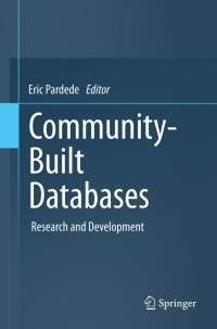 Cover image: Community-Built Databases 9783642190469